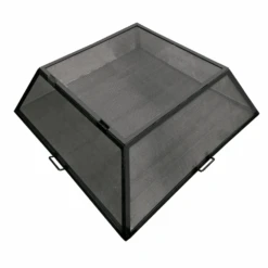 Modern Blaze Square Steel Fire Pit Screens