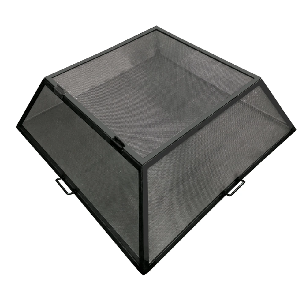 Modern Blaze Square Steel Fire Pit Screens 1 Modern Blaze Square Steel Fire Pit Screens
