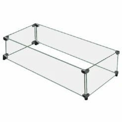 Modern Blaze Wind Shield For Fire Pit Tables -Dimplex Officials modern blaze wind screen for fire pit tables 54 linear fire pit table wg 41x11 29188281434206