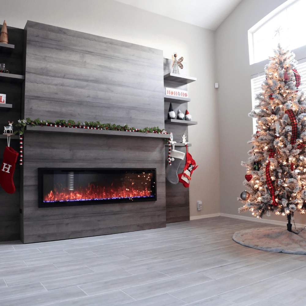 Modern Flames Allwood Fireplace Wall System For Orion Slim Electric Fireplace 3 Modern Flames Allwood Fireplace Wall System For Orion Slim Electric Fireplace - Image 3