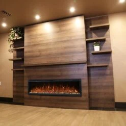 Modern Flames Allwood Fireplace Wall System For Spectrum Slimline Electric Fireplace -Dimplex Officials modern flames allwood fireplace wall system with electric fireplace package weathered walnut afws ww 29024645349470