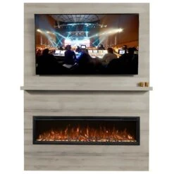 Modern Flames Allwood Fireplace Wall System For Spectrum Slimline Electric Fireplace -Dimplex Officials modern flames allwood fireplace wall system with spectrum slimline electric fireplace 29791024054366