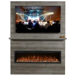 Modern Flames Allwood Fireplace Wall System For Spectrum Slimline Electric Fireplace -Dimplex Officials modern flames allwood fireplace wall system with spectrum slimline electric fireplace 29791024087134