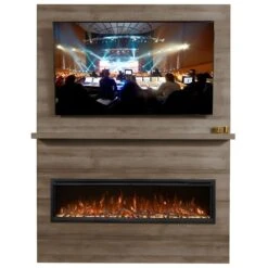 Modern Flames Allwood Fireplace Wall System For Spectrum Slimline Electric Fireplace -Dimplex Officials modern flames allwood fireplace wall system with spectrum slimline electric fireplace 29791024152670