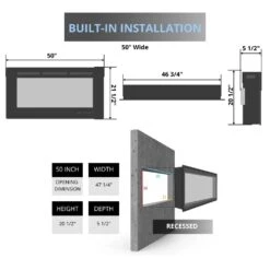 Modern Flames Challenger Series Recessed Electric Fireplace -Dimplex Officials modern flames challenger series recessed electric fireplace 29935032467550