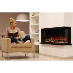 Modern Flames "Landscape Pro Multi" 3-Sided Smart Electric Fireplace, Sizes: 44"- 120" -Dimplex Officials modern flames modern flames landscape pro multi 3 sided smart electric fireplace sizes 44 96 14022426067038
