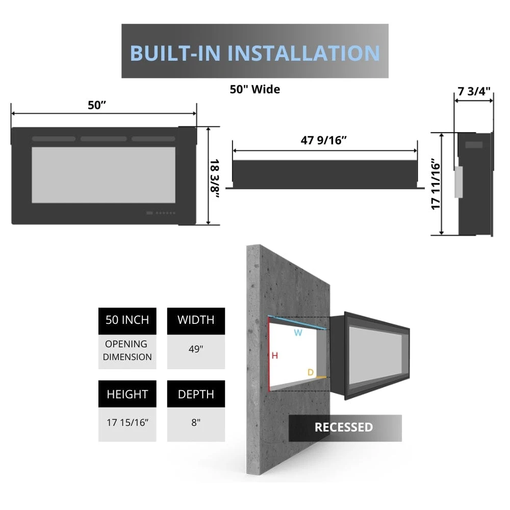 Napoleon CLEARion Elite See-Through Electric Fireplace 3 Napoleon CLEARion Elite See-Through Electric Fireplace - Image 3