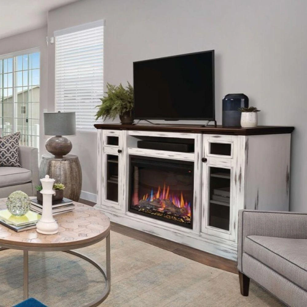 Napoleon Essential Series The Charlotte TV Stand With Electric Fireplace For 75-Inch TV (NEFP30-3820AW) 2 Napoleon Essential Series The Charlotte TV Stand With Electric Fireplace For 75-Inch TV (NEFP30-3820AW) - Image 2