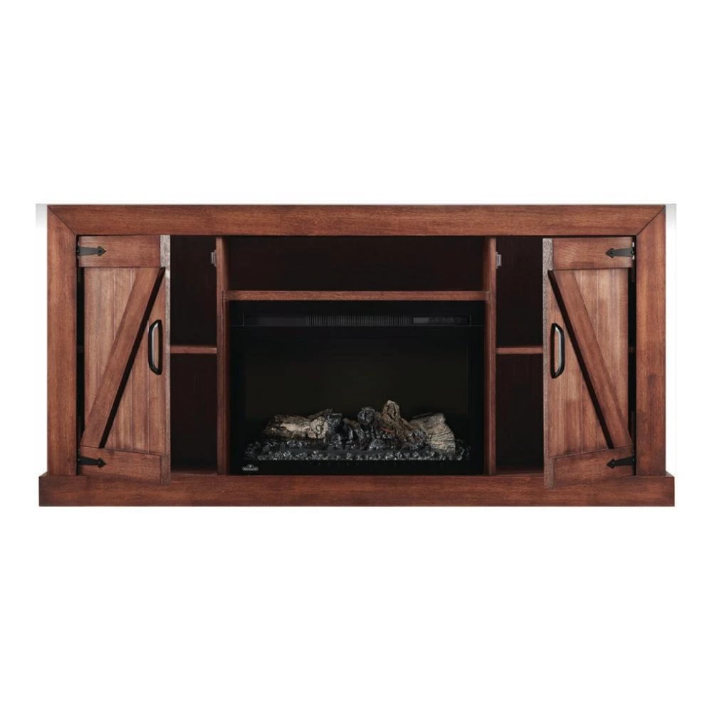 Napoleon Lambert TV Stand With Electric Fireplace For 72-Inch TV's - Rustic Wood (NEFP27-0519RW) 4 Napoleon Lambert TV Stand With Electric Fireplace For 72-Inch TV's - Rustic Wood (NEFP27-0519RW) - Image 4