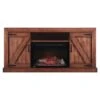 Napoleon Lambert TV Stand With Electric Fireplace For 72-Inch TV's - Rustic Wood (NEFP27-0519RW)