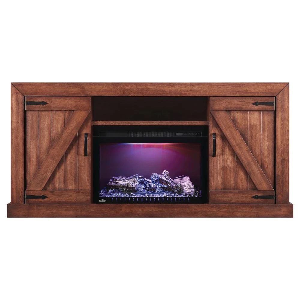 Napoleon Lambert TV Stand With Electric Fireplace For 72-Inch TV's - Rustic Wood (NEFP27-0519RW) 6 Napoleon Lambert TV Stand With Electric Fireplace For 72-Inch TV's - Rustic Wood (NEFP27-0519RW) - Image 6
