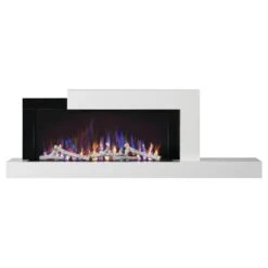 Napoleon Stylus 59-Inch Wall Mounted Electric Fireplace With USB Charging Port -Dimplex Officials napoleon napoleon stylus 59 wall mounted electric fireplace with shelf 13267673350238