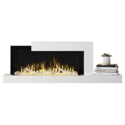 Napoleon Stylus 59-Inch Wall Mounted Electric Fireplace With USB Charging Port -Dimplex Officials napoleon napoleon stylus 59 wall mounted electric fireplace with shelf 13267676758110