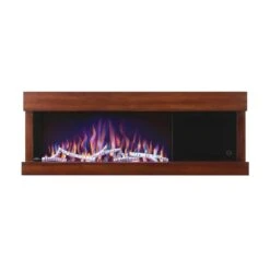 Napoleon Stylus 59-Inch Wall Mounted Electric Fireplace With USB Charging Port -Dimplex Officials napoleon napoleon stylus 59 wall mounted electric fireplace with shelf 14621317365854