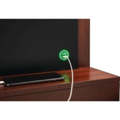Napoleon Stylus 59-Inch Wall Mounted Electric Fireplace With USB Charging Port -Dimplex Officials napoleon napoleon stylus 59 wall mounted electric fireplace with shelf 28356108484702