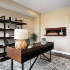 Napoleon Stylus 59-Inch Wall Mounted Electric Fireplace With USB Charging Port -Dimplex Officials napoleon napoleon stylus 59 wall mounted electric fireplace with shelf 28356173594718