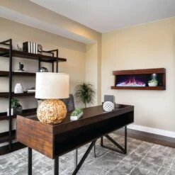 Napoleon Stylus 59-Inch Wall Mounted Electric Fireplace With USB Charging Port -Dimplex Officials napoleon napoleon stylus 59 wall mounted electric fireplace with shelf 28356201939038