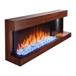Napoleon Stylus 59-Inch Wall Mounted Electric Fireplace With USB Charging Port -Dimplex Officials napoleon napoleon stylus 59 wall mounted electric fireplace with shelf 28356208885854