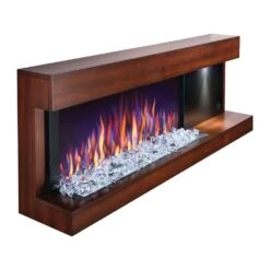 Napoleon Stylus 59-Inch Wall Mounted Electric Fireplace With USB Charging Port -Dimplex Officials napoleon napoleon stylus 59 wall mounted electric fireplace with shelf steinfeld 14621320544350