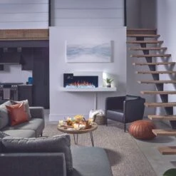 Napoleon Stylus Cara Elite 59-Inch Wall Mounted Smart Electric Fireplace (NEFP32-5019W-IOT) -Dimplex Officials napoleon stylus cara elite 59 inch wall mounted electric fireplace nefp32 5019w iot nefp32 5019w iot 29673977577566