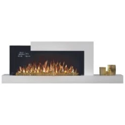 Napoleon Stylus Cara Elite 59-Inch Wall Mounted Smart Electric Fireplace (NEFP32-5019W-IOT) -Dimplex Officials napoleon stylus cara elite 59 inch wall mounted electric fireplace nefp32 5019w iot nefp32 5019w iot 29673977610334
