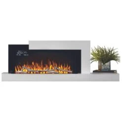 Napoleon Stylus Cara Elite 59-Inch Wall Mounted Smart Electric Fireplace (NEFP32-5019W-IOT) -Dimplex Officials napoleon stylus cara elite 59 inch wall mounted electric fireplace nefp32 5019w iot nefp32 5019w iot 29673977675870