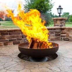 Ohio Flame Patriot Round Steel Fire Pit -Dimplex Officials ohio flame ohio flame patriot round steel fire pit 28357861113950