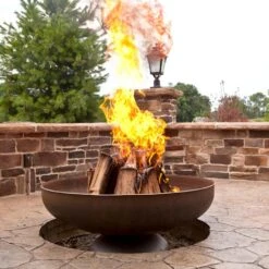 Ohio Flame Patriot Round Steel Fire Pit -Dimplex Officials ohio flame ohio flame patriot round steel fire pit 48 diameter 14424619188318
