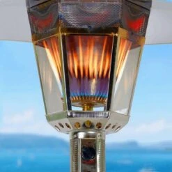 RADtec Real Flame 96-Inch Tall Antique Bronze Propane Patio Heater (RF2-MT-ANT-BRZ) -Dimplex Officials radtec allure series real flame antique bronze propane patio heater rf ab 680665953189 28496717316190