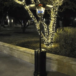 RADtec Real Flame 96-Inch Tall Stainless Steel Natural Gas Patio Heater (96-NTR-GAS-SS) -Dimplex Officials radtec real flame stainless steel natural gas patio heater 28949381709918