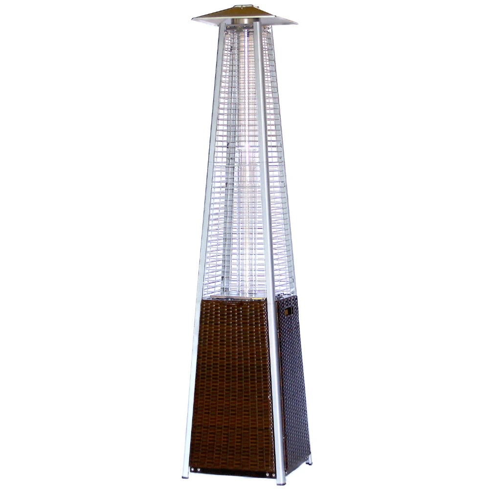 RADtec Tower Flame 89-Inch Tall Brown Wicker Propane Patio Heater (TF3-WK-DRK-BRN) 4 RADtec Tower Flame 89-Inch Tall Brown Wicker Propane Patio Heater (TF3-WK-DRK-BRN) - Image 4