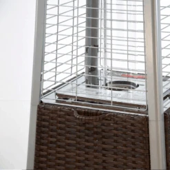 RADtec Tower Flame 89-Inch Tall Brown Wicker Propane Patio Heater (TF3-WK-DRK-BRN) 18 RADtec Tower Flame 89-Inch Tall Brown Wicker Propane Patio Heater (TF3-WK-DRK-BRN) -Dimplex Officials radtec tower flame 89 inch tall dark brown wicker propane patio heater 28949137326174