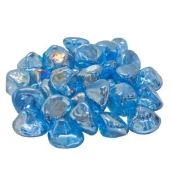Real Fyre Diamond Nuggets For Gas Fireplaces -Dimplex Officials real fyre real fyre diamond nuggets for gas fireplaces steel blue 5 lb pckage 14578265063518