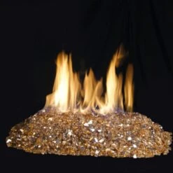Real Fyre Reflective Fire Glass For Contemporary Gas Burners Insert