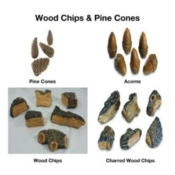 Real Fyre Valley Oak 20000 BTUs Vent-Free Gas Log Set Insert -Dimplex Officials real fyre real fyre valley oak 20000 btus vent free gas log set 14135548510302