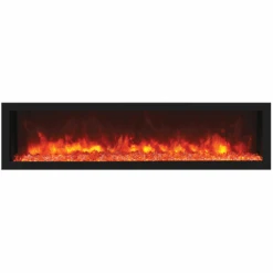 Remii DEEP Full Flame Indoor/Outdoor Frameless Built-in Electric Fireplace -Dimplex Officials remii deep full flame indoor outdoor frameless built in electric fireplace 65 wide 102765 de 628110804082 28824119345246
