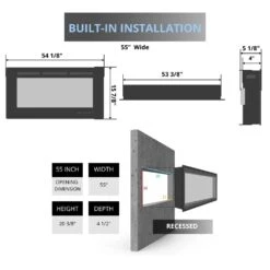 Remii Extra Slim Indoor/Outdoor Frameless Smart Built-in Electric Fireplace 23 Remii Extra Slim Indoor/Outdoor Frameless Smart Built-in Electric Fireplace -Dimplex Officials remii extra slim indoor outdoor frameless smart built in electric fireplace 29937122541662