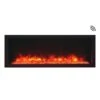 Remii Extra Slim Indoor/Outdoor Frameless Smart Built-in Electric Fireplace