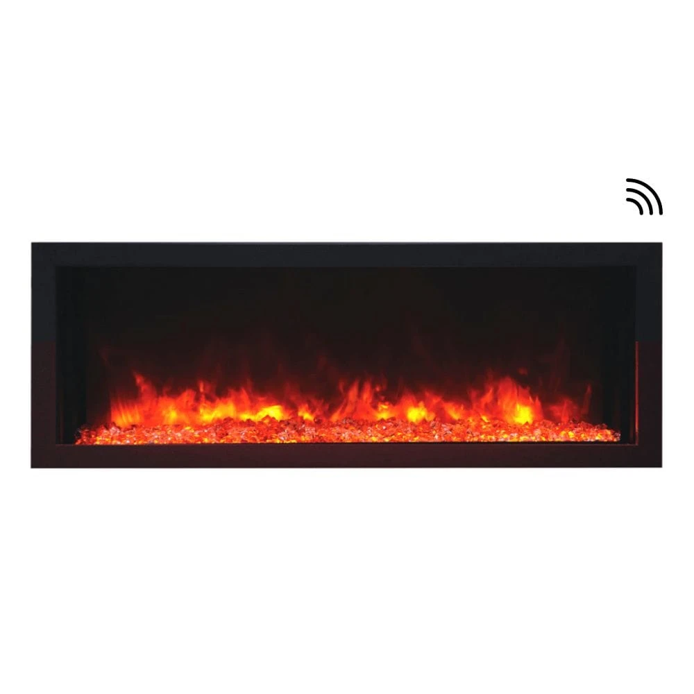 Remii Extra Slim Indoor/Outdoor Frameless Smart Built-in Electric Fireplace 1 Remii Extra Slim Indoor/Outdoor Frameless Smart Built-in Electric Fireplace