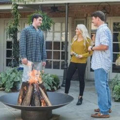 Seasons Fire Pits Concave Round Steel Fire Pit -Dimplex Officials seasons fire pits seasons fire pits concave round steel fire pit 28354775318622