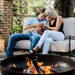 Seasons Fire Pits Vulcan Round Steel Fire Pit -Dimplex Officials seasons fire pits seasons fire pits vulcan round steel fire pit 28354769322078