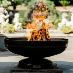 Seasons Fire Pits Vulcan Round Steel Fire Pit -Dimplex Officials seasons fire pits seasons fire pits vulcan round steel fire pit 28354775973982