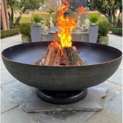 Seasons Fire Pits Vulcan Round Steel Fire Pit -Dimplex Officials seasons fire pits seasons fire pits vulcan round steel fire pit 48 wide 14420782940254