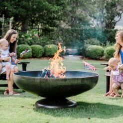 Seasons Fire Pits Vulcan Round Steel Fire Pit -Dimplex Officials seasons fire pits vulcan round steel fire pit 29695086461022