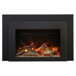 Sierra Flame 30-Inch Smart Electric Fireplace Insert With Steel Frame (INS-FM-30) -Dimplex Officials sierra flame 30 electric fireplace insert with steel frame ins fm 30 ins fm 30 628451612421 28848769794142