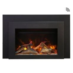 Sierra Flame 30-Inch Smart Electric Fireplace Insert With Steel Frame (INS-FM-30)