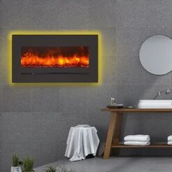 Sierra Flame 34" Built-in /Wall Mounted Linear Electric Fireplace (WM-FML-34-4023-STL) 11 Sierra Flame 34" Built-in /Wall Mounted Linear Electric Fireplace (WM-FML-34-4023-STL) -Dimplex Officials sierra flame 34 built in wall mounted linear electric fireplace wm fml 34 4023 stl 28795098529886