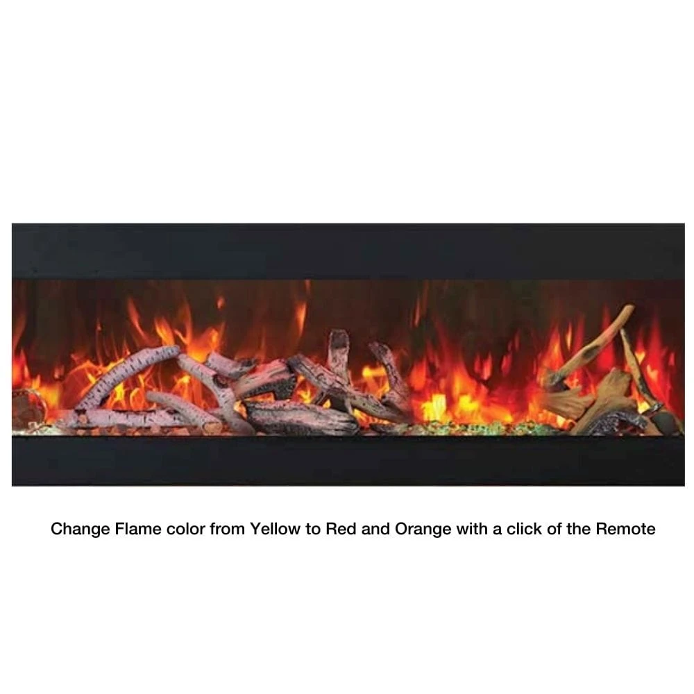 Sierra Flame 34" Built-in /Wall Mounted Linear Electric Fireplace (WM-FML-34-4023-STL) 6 Sierra Flame 34" Built-in /Wall Mounted Linear Electric Fireplace (WM-FML-34-4023-STL) - Image 6