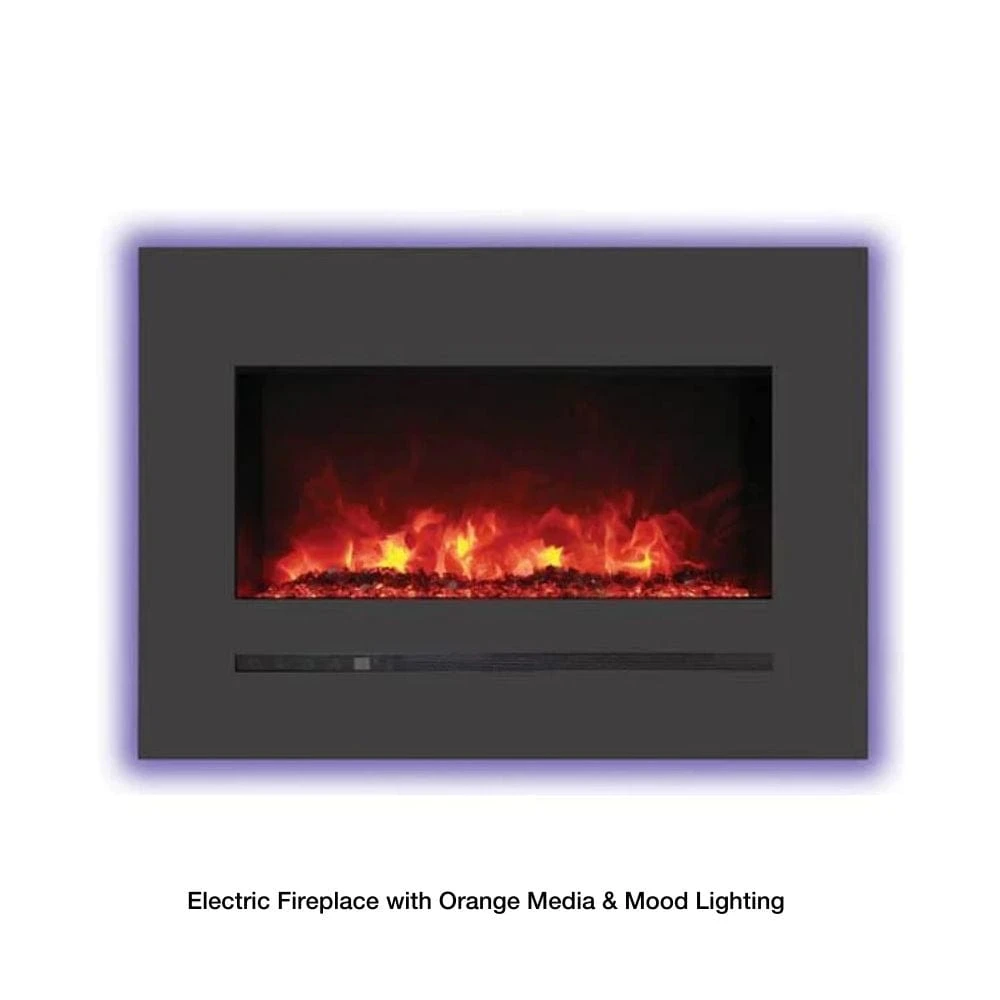 Sierra Flame 34" Built-in /Wall Mounted Linear Electric Fireplace (WM-FML-34-4023-STL) 5 Sierra Flame 34" Built-in /Wall Mounted Linear Electric Fireplace (WM-FML-34-4023-STL) - Image 5