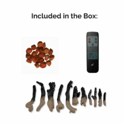 Sierra Flame 25" Free Standing Electric Fireplace (FS‐26‐92) -Dimplex Officials sierra flame sierra flame 25 free standing electric fireplace fs 26 92 13341725229150